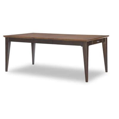 Leg Dining Table (1 22" Leaf, 2 drawers) w. wood glide