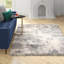 Tapis abstrait gris clair / bleu Berg-225703594