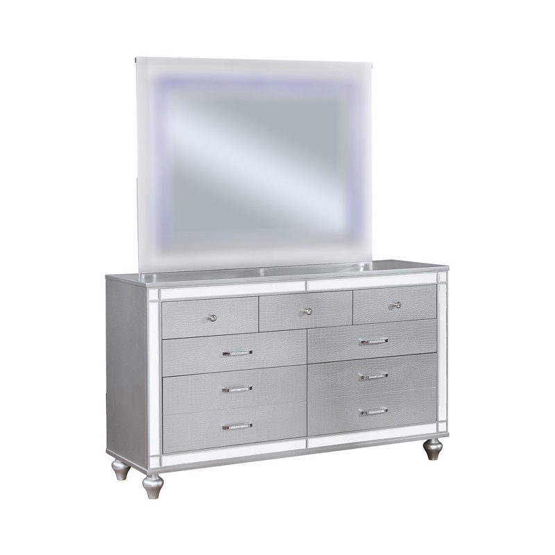 Commode contemporaine Brachium, argent