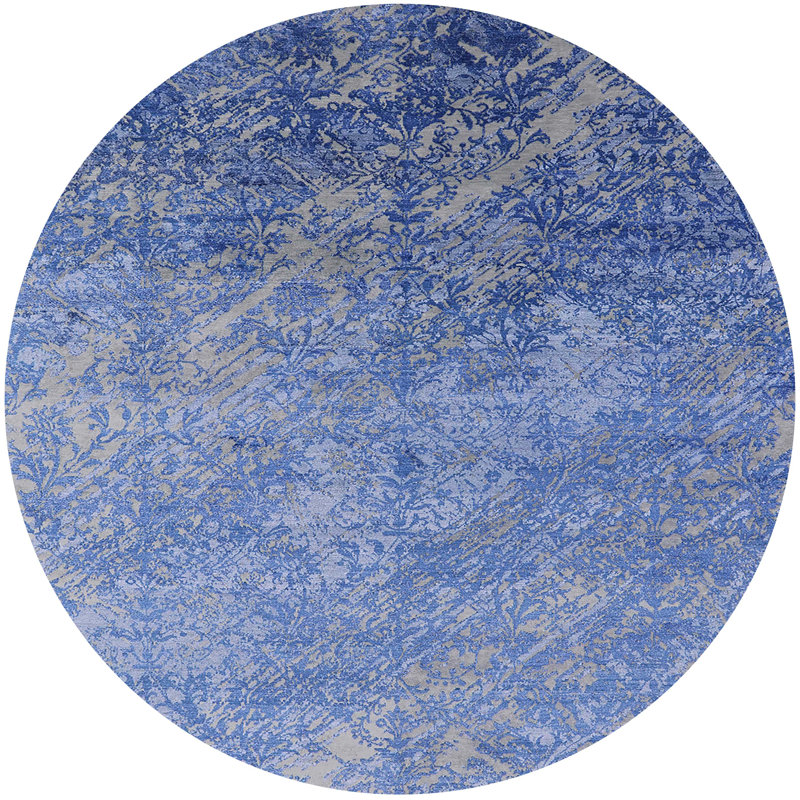 Alboran Abstract Indoor Rug, Round 8'