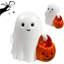 Figurine fantôme d'Halloween - fantôme citrouille, fantôme effrayant et mignon pour la maison