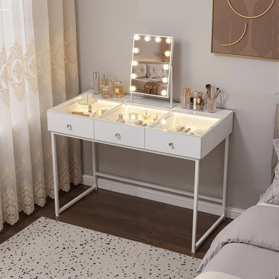 Deontea Dressing Table with Mirror