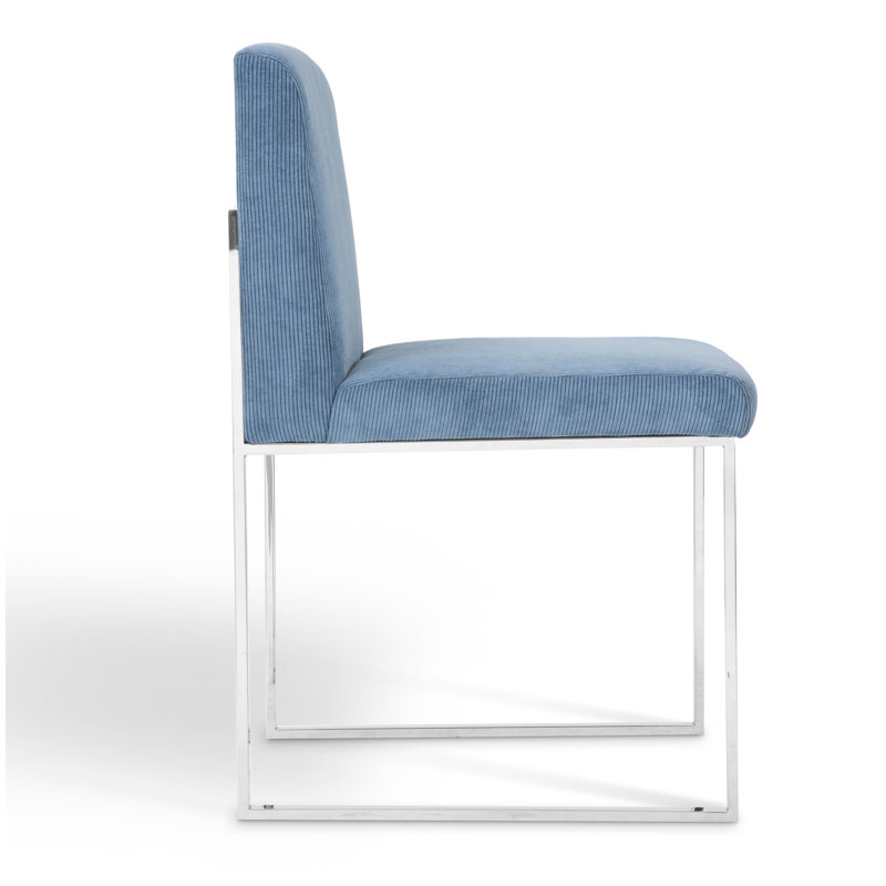 Frozen Fabric Upholstered Side Chair