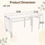 Table de salle à manger extensible, table à abattants industrielle avec structure en métal, table de cuisine pliante extensible pour petit espace, appartement, salle à manger