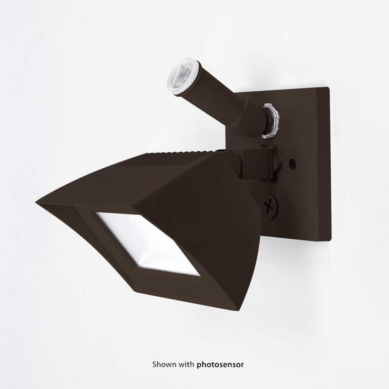 Endurance™ Cube Architectural LED Outdoor Armed Sconce, 3500, Architectural Bronze