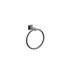 Emtek Modern Tubular Brass Towel Ring w/ Chamfered Square Rosette-755495759
