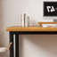 Bureau d'écriture rectangulaire en bois massif noyer-68316880