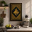 Golden Fish, Art Deco - Wrapped Canvas-446137542-446137551