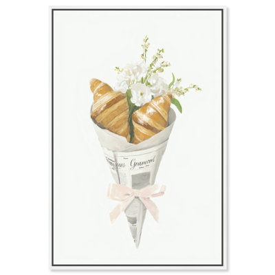«Pastry Bouquet», reproduction d'art sur toile encadrée par Art Remedy, cadre blanc, 10 x 15