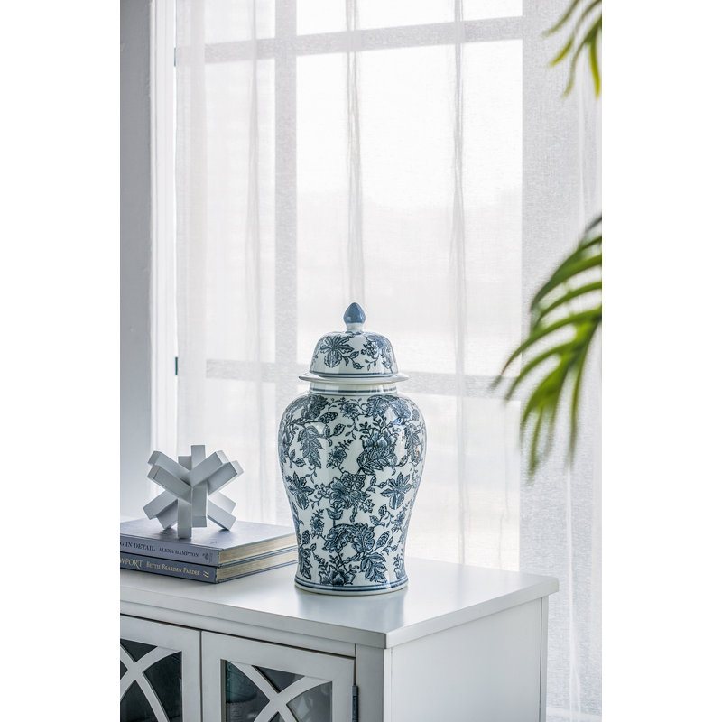 17.9" H x 9.4" W x 9.4" D Kronberg Decorative Urns & Jars, 17.9" H x 9.4" W x 9.4" D