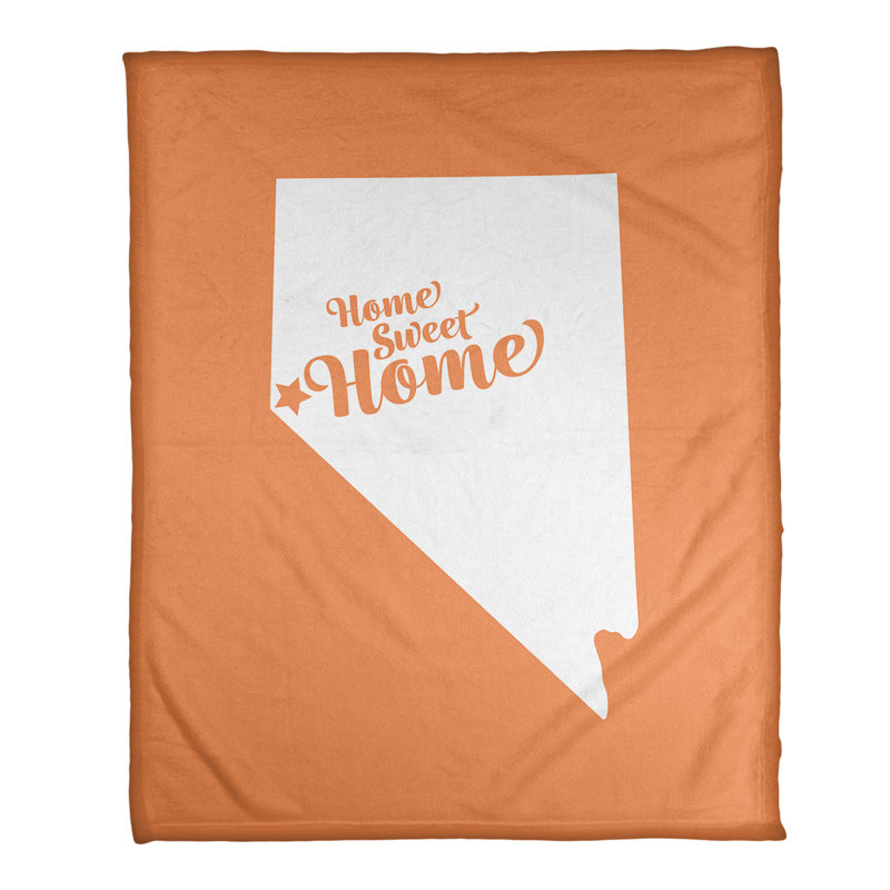 Jeté en polaire à la maison carson, l 32,5 po x L 42,5 po, Orange