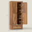 Armoire de cuisine, armoire avec tablettes réglables