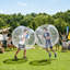 Ensemble de 2 ballons gonflables transparents de 1,5 m (5 pi), parfaits pour les adultes, pour le jardin, le camping, les pique-niques, les parcs, les pelouses et les jeux d'équipe en extérieur. Fabriqués en PVC épais, ces ballons de sumo ont une poignée.