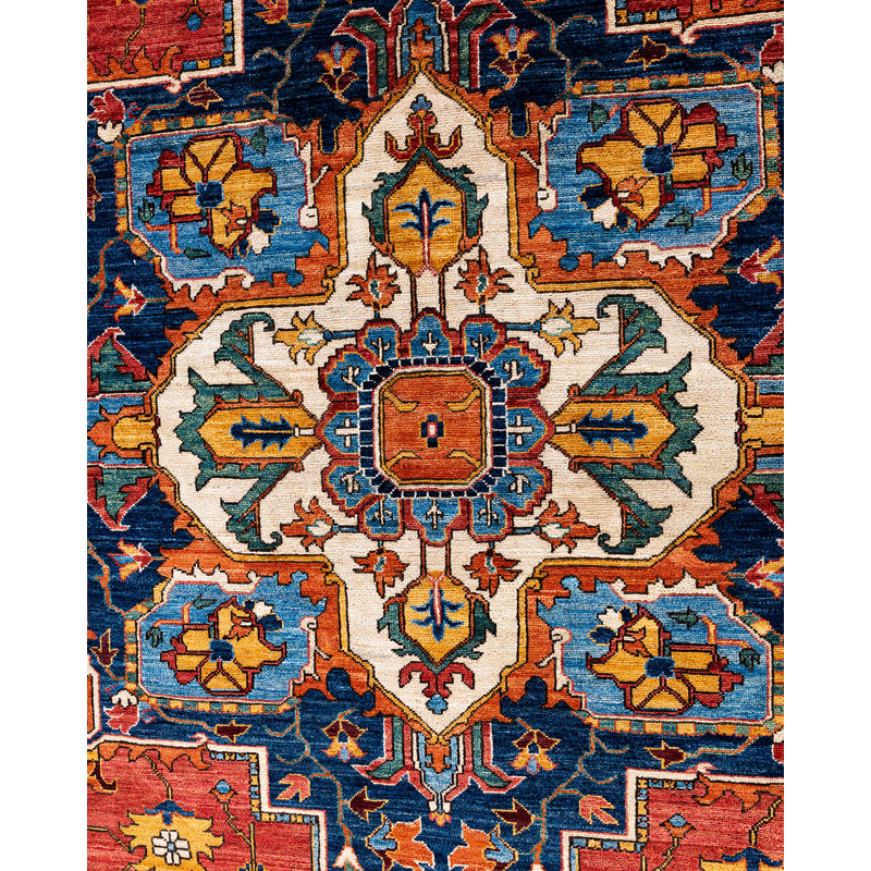 Serapi One-of-a-Kind Rectangle 9'1" X 11'8" Hand Knotted Area Rug