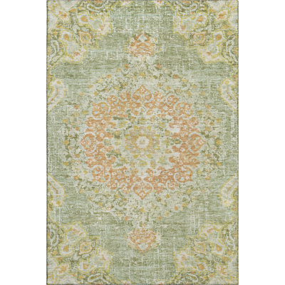 Premium Machine Washable Kelton AMF1236 Global Rug