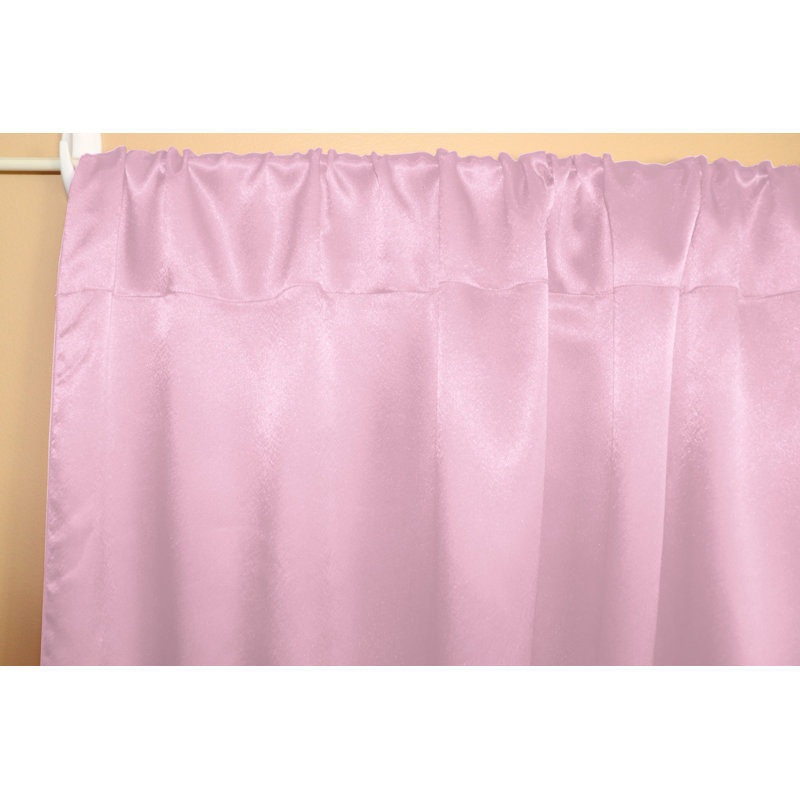 Panneau de rideau semi-transparent en polyester Dafni, L 58 po x L 84 po, Mauve