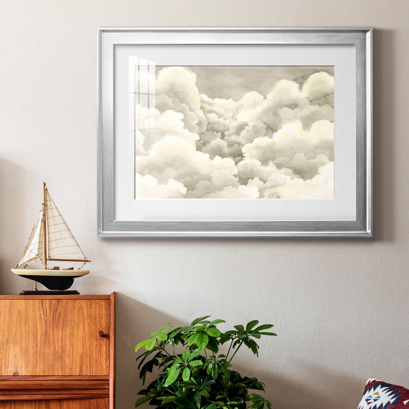 Impression encadrée de qualité supérieure Storm Brew III - prête à être accrochée, Argent, H 18,5 po x l 24,5 po x P 1 po