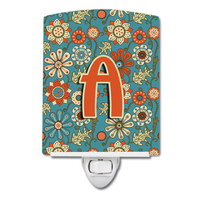 Flowers Ceramic Night Light