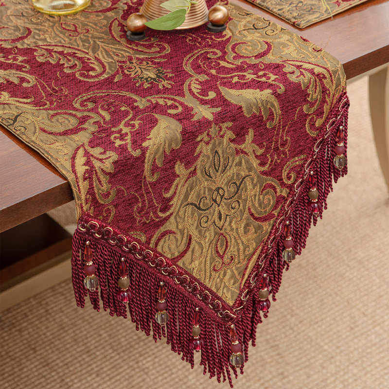 Damask Table Runner, 90'' x 13''