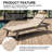 80"L X 26"W Outdoor Lounge Chair Cushions With Headrest And Ties (Set of 2 )-703250674-703250672