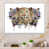 Toile avec cadre flottant blanc