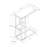 End Table, Side Table, Living Room Small Table, Metal Frame Nightstand With Shelf, Indoor End Table For Living Space-1527707966