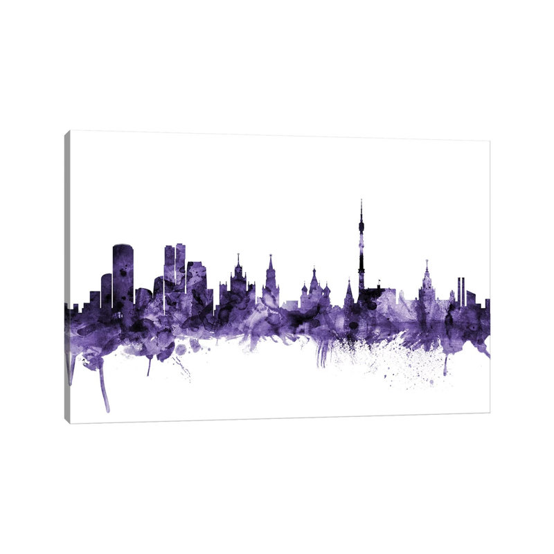 Moscow, Russia Skyline by Michael Tompsett - Wrapped Canvas Painting, 66.04 cm H x 45.72 cm W