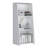 47" Tall Three-Tier Ladder Bookcase White