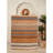 Luxurious Cotton Area Rug, 31.5 x 118.1 inches | 100% Cotton, 1200 g/m², Pile Height: 0.4 inches, Total Thickness: 0.3 inches | Antibacterial, Non-Slip PVC Underside, Machine Washable, Stylish Cream, Orange, Yellow, Blue & Black Design-112936516