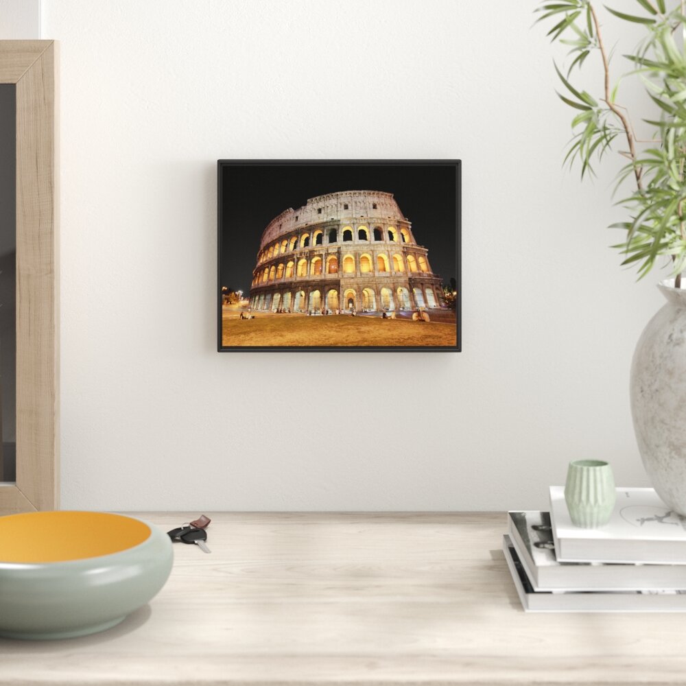 Gerahmtes Wandbild Colosseum in Rom Italien