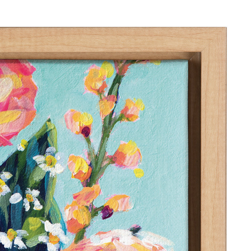 «Miss Miss's Summer Bouquet» par Rachel Christopoulos, reproduction d'art sur toile encadrée, H 33 po x l 23 po