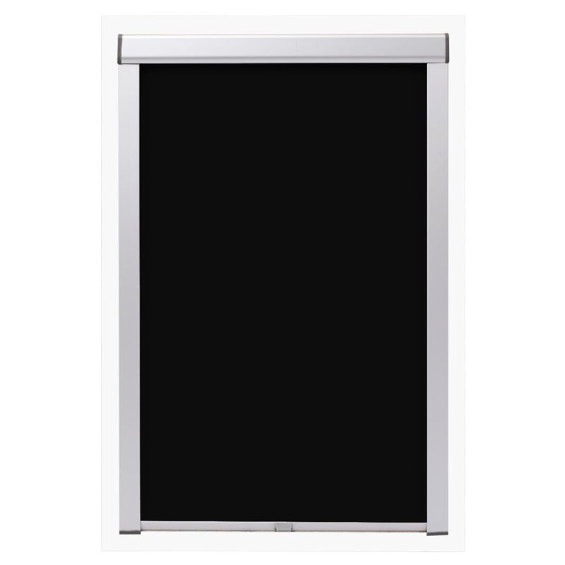 Blackout Roller Blind, Silver, 114cm x 140cm