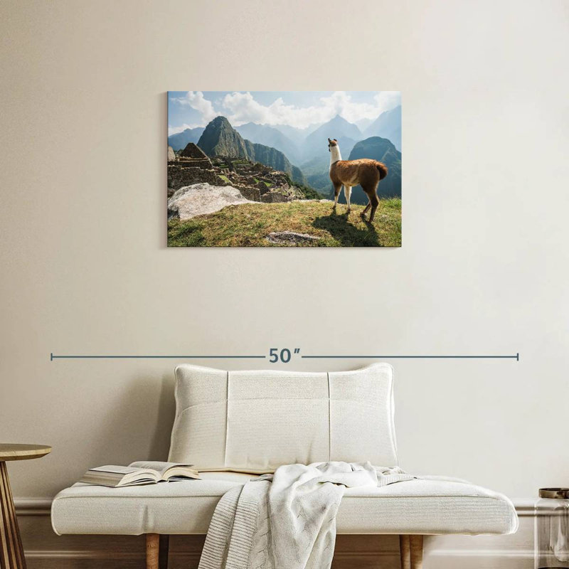 Rama lama et Machu Picchu, H 20 po x l 30 po