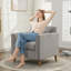 Chaise d'appoint rembourrée avec coussin Carlaya-407204194