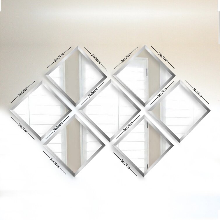 3 Piece Munguia Beveled Mirror Set (Set of 3) East Urban Home Finish: Gold