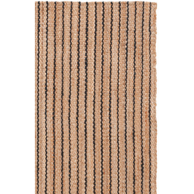 Tapis rayé en jute et fibre de coco Lyster Beach