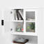 Porte haute avec rangement et bibliothèque réglable