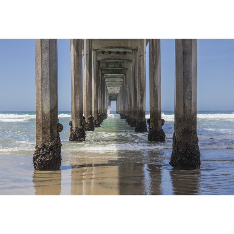 Under Scripps Pier, La Jolla by Barbara Markoff - Wrapped Canvas Print, 51cm H x 76cm W