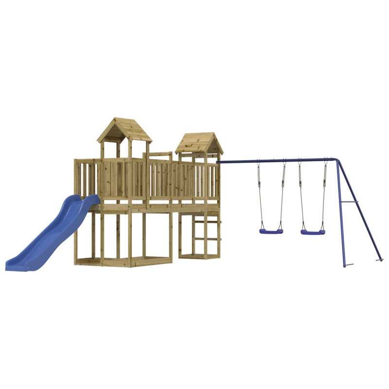 Fretwell Freeport Park Swing Set with 2 Swing(s), Green