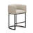 Upholstered Counter Stool with Metal Frame-570982389