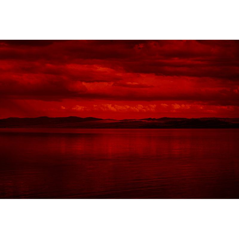 Red Water Scenery - Photographie sur toile tendue, H 24 po x l 36 po