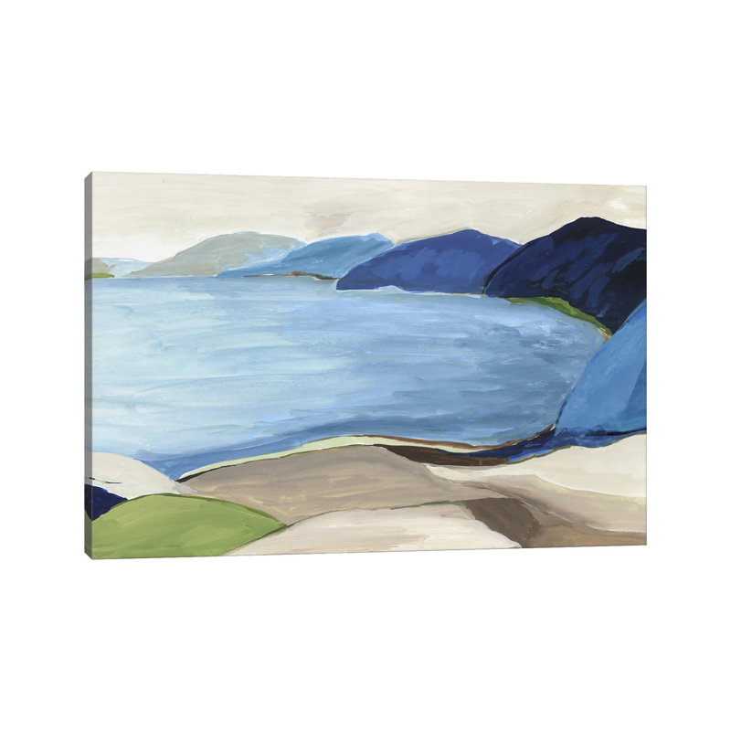 Beach Island - Wall Art Print - Wrapped Canvas, H 8 po x l 12 po
