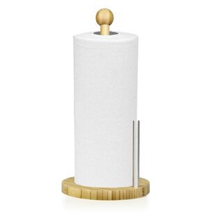 Bamboo Paper Free Standing Paper Towel Holder