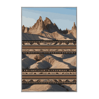 Washable Badlands Southwestern Area Rug