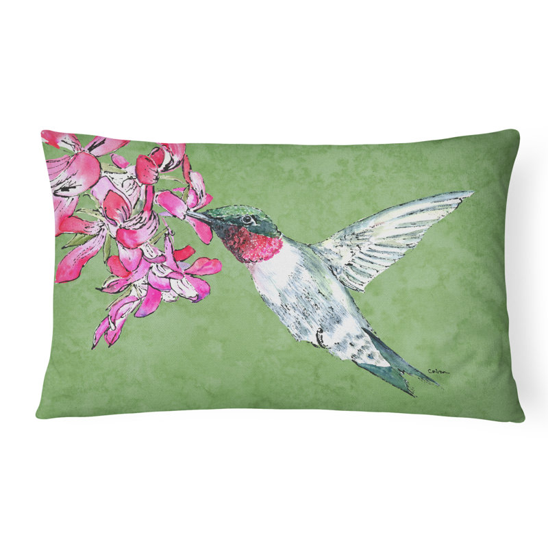 Hummingbird Indoor/Outdoor Throw Pillow