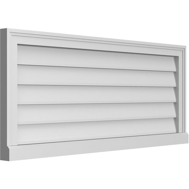 Cadre de seuil Brickmould, brun clair apprêté, H 18 po x l 42 po x P 2 po