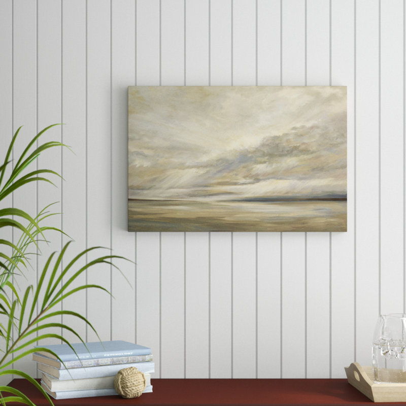 Storm on the Bay by Sheila Finch - Painting Print, 51cm H x 76cm W, Wrapped Canvas