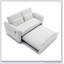 Canapé-lit coulissant polyvalent avec dossier réglable, ports USB, poches latérales et coussins de taille, idéal pour accueillir des invités et de petits espaces de vie-336761472
