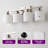  4-Light Dimmable Bathroom Vanity Light with Frosted Milk Glass Shades-291746099-291746098