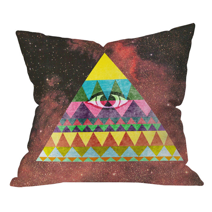 Coussin décoratif extérieur en pyramide nick nelson, 16 po x 16 po
